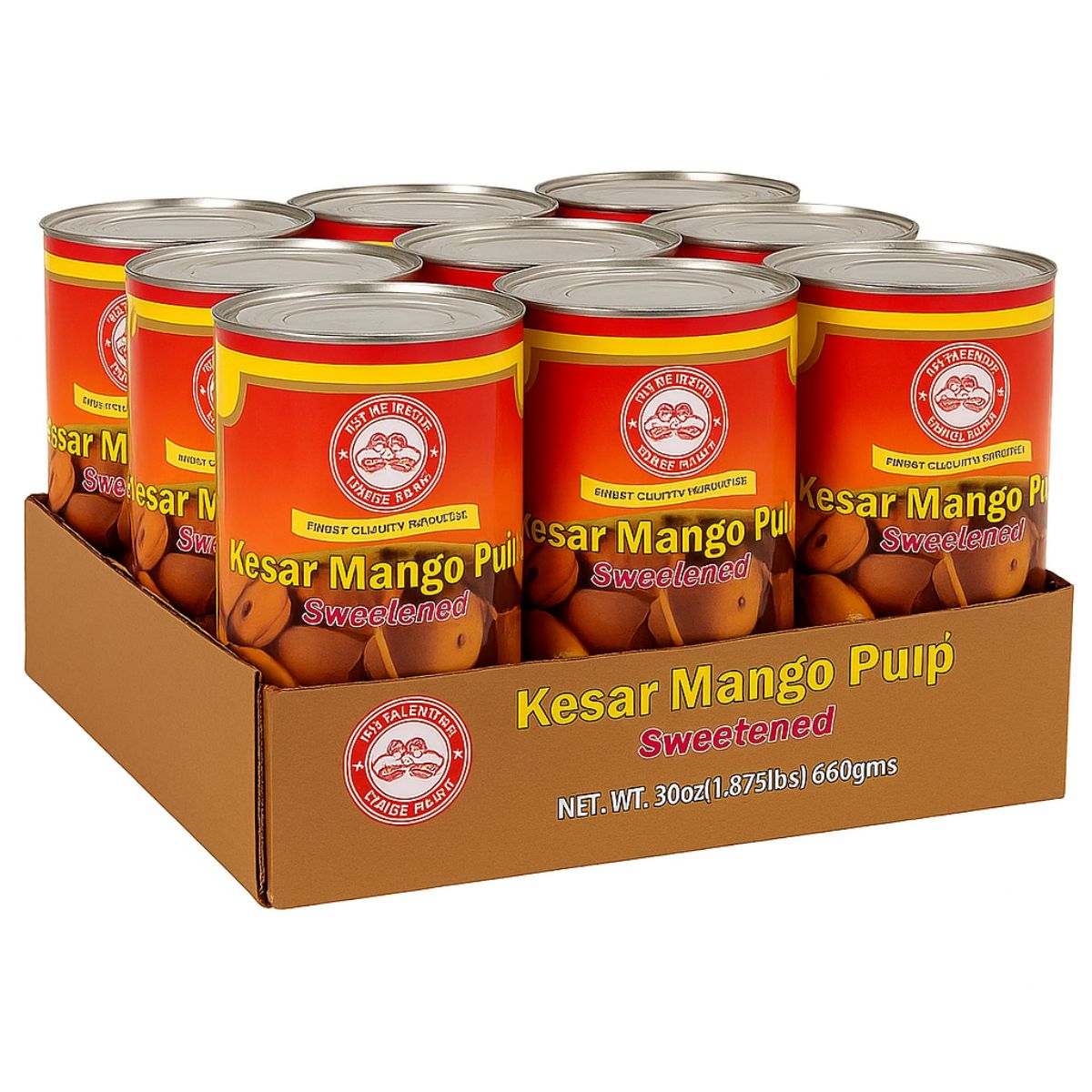 Mango Pulp Canned 850gr - 6/cs | Kesar
